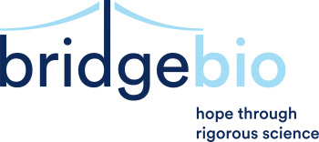 Logo for Bridge Bio: hope through rigorous science